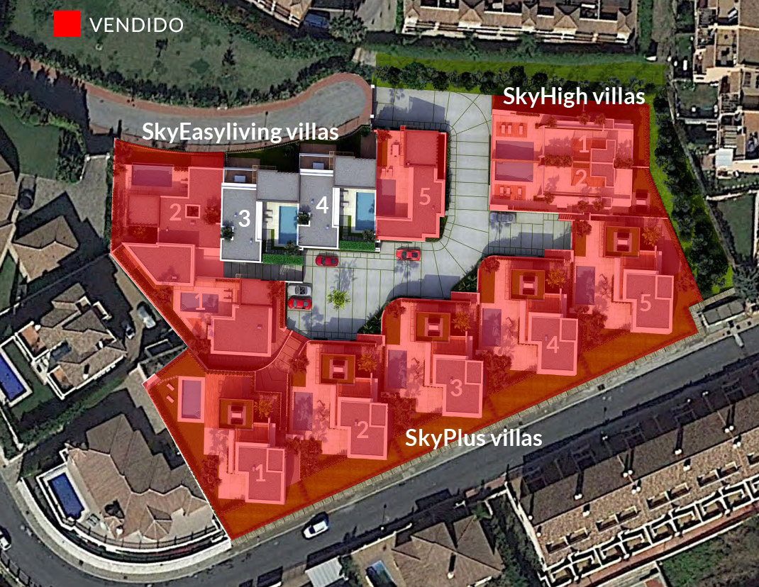 BlueSky Riviera Mapa de distribución de la comunidad